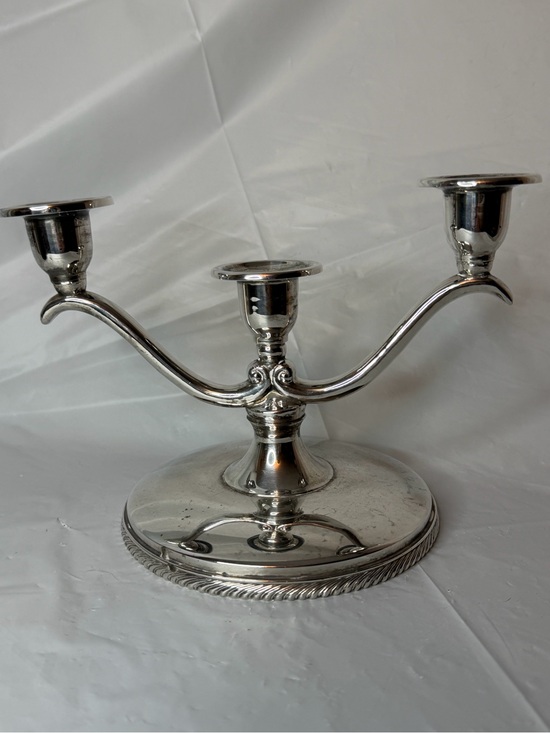 Wm Rogers Other - Vintage Wm. A. Rogers silver-plated three-arm candelabra